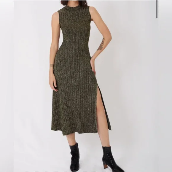 maje lurex knit dress Maje lurex knit dress